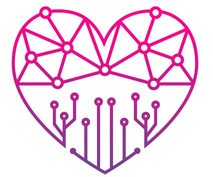 A Linux heart tech logo